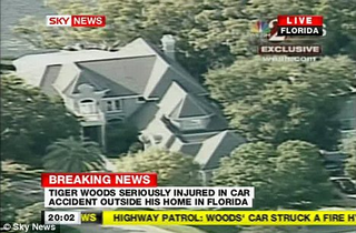 Tiger Woods’ Florida house in 2009Sky News screenshot